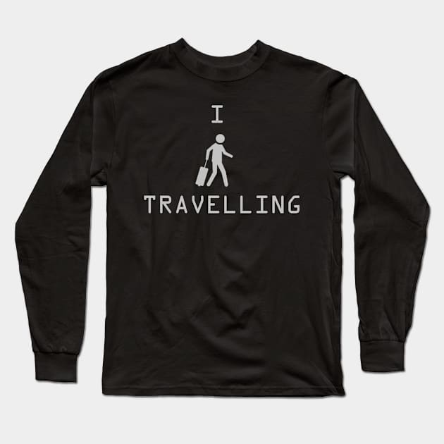 I Love Travelling Long Sleeve T-Shirt by Bayumahardhika